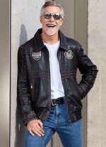 L&auml;derblus med lappar 