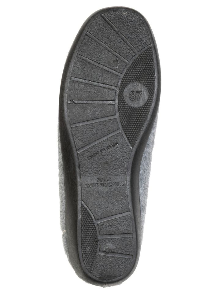 Klassiska damtofflor med res&aring;rband GR&Aring;-MARINBL&Aring;