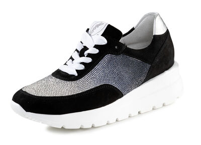 Ranger sneakers med gradient, gnistrande strass 