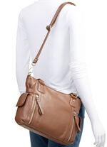 Laurina, väska, dam, med avtagbar, justerbar axelrem COGNAC