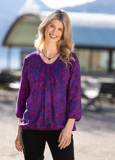 Tunika med elastiska muddar 