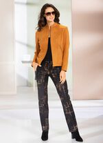 Byxor med skuren midjeband 