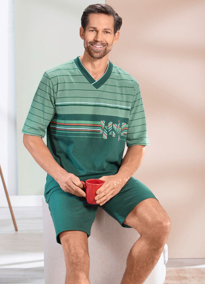 Shorts med V-ringning 