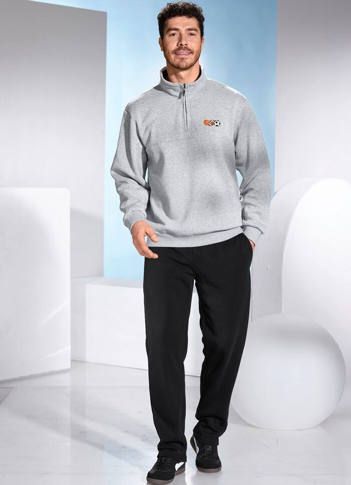 Fritidsset med kort dragkedja 