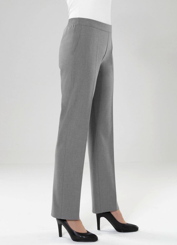 Byxor med res&aring;r i midjan baktill 