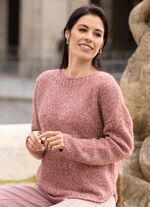 Tr&ouml;ja av melerat garn 