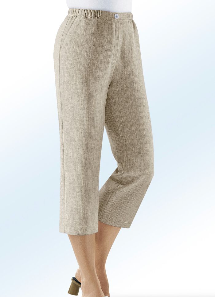 Pull-on capri byxor BEIGE SMELT.