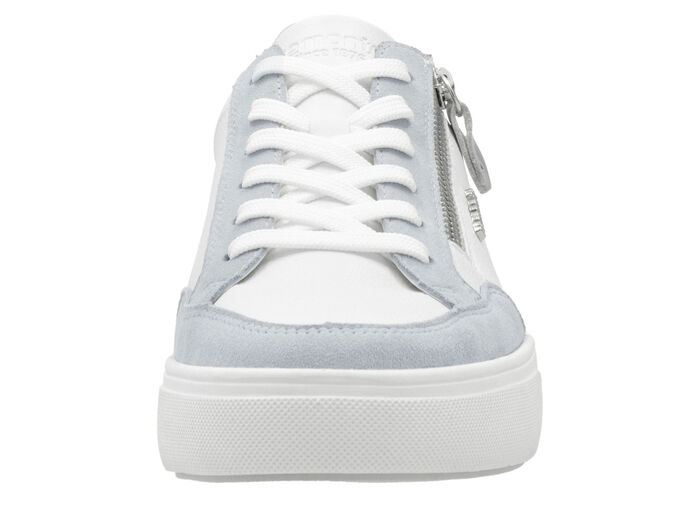 Remonte sneakers gjorda av nappa och mocka med metallic kant, 