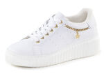 ELENA EDEN, snygga damsneakers, vidd G, uttagbar fotbädd WEISS
