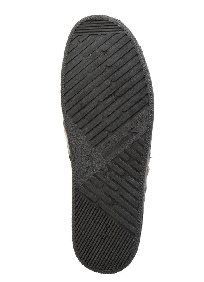 Tofflor av m&ouml;nstrat textilmaterial GR&Aring;-MULTICOLOR