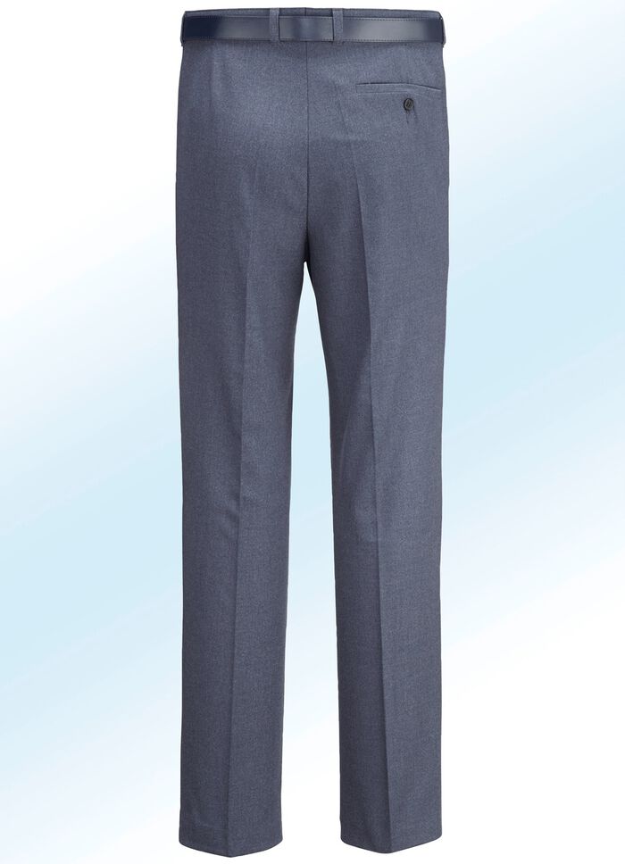 Fleckiga byxor i 4 f&auml;rger med veck 