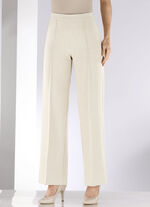 Byxor i trendig vidd ECRU