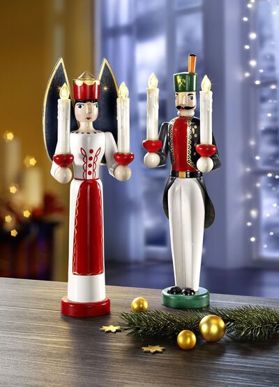 LED-figurer, set om 2, med fjärrkontroll 