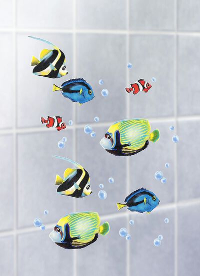 dekorativa klistermärken, uppsättning av 4 