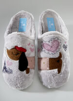 Toffel med yttersula i gummi 