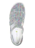 Waldl&auml;ufer bro clip sandal fantasifullt tryckt VIT-F&Auml;RGGLAD