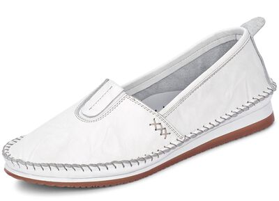 Andrea Conti mockasintofflor med en subtil skrynklig struktur 