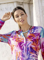 Halsband, 2 rader, med dekorativa pärlor 