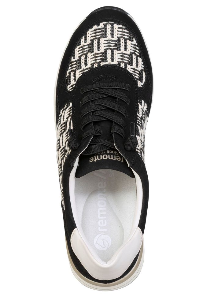 Remonte, sportiga damsneakers, bredd H, med uttagbar fotb&auml;dd 