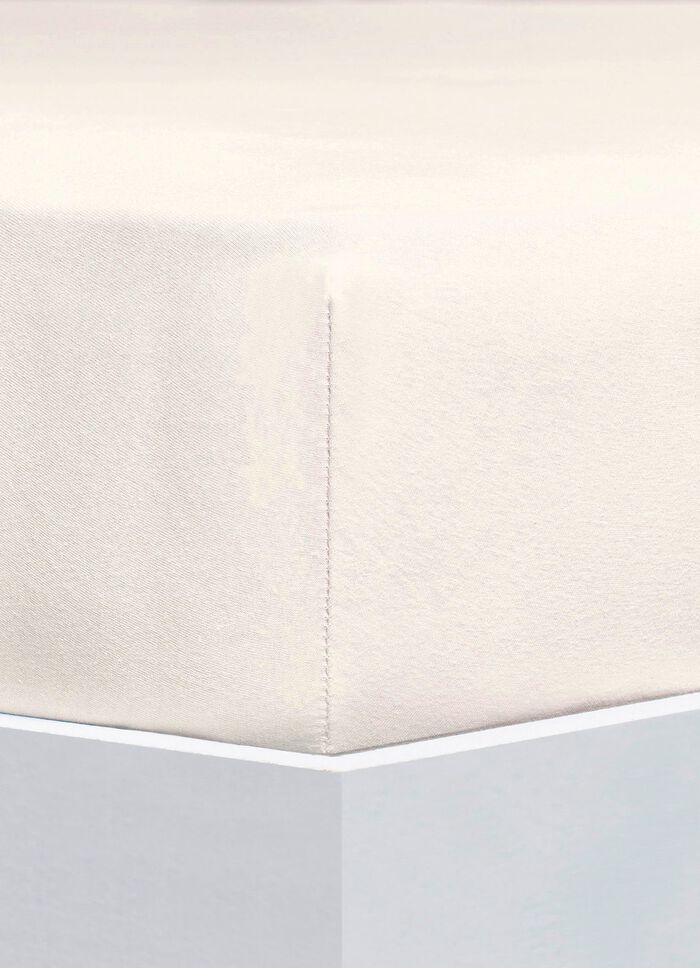 Fluffiga flanelllakan av bomull ECRU