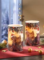 LED-ljus av äkta vax, uppsättning om 2 