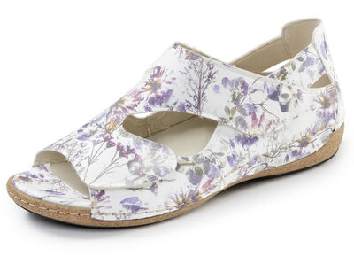 Waldläufer, bekväma damsandaler, bredd H, med uttagbar fotbädd 