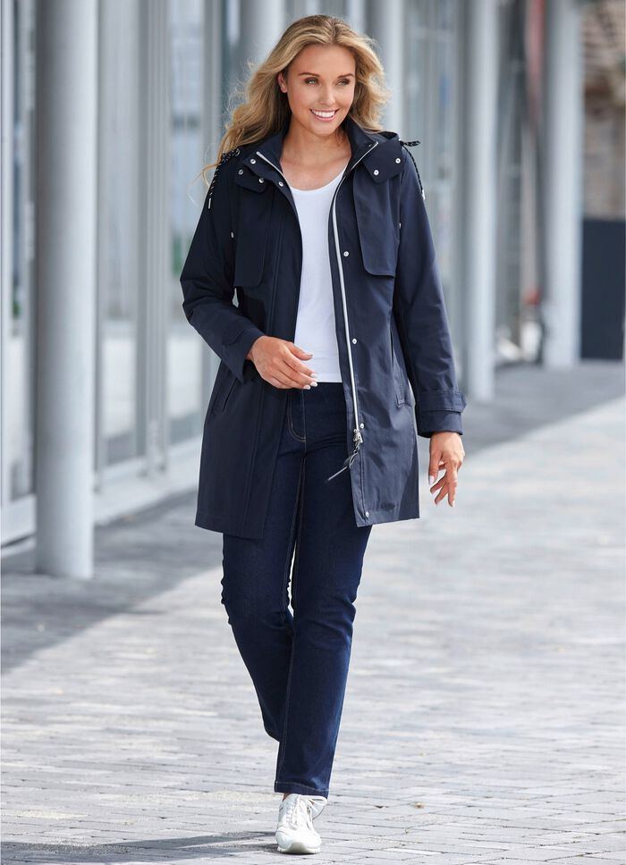 Funktionell trenchcoat med b&auml;lte 