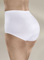 Sloggi tre-pack maxitrosor med elastiska muddar VIT