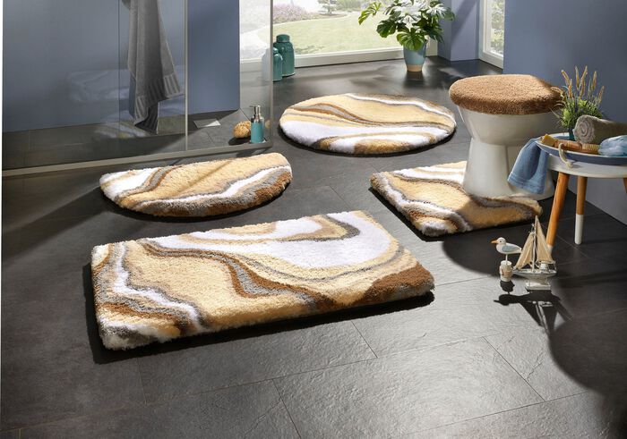 Badrumsset i harmoniska f&auml;rger 