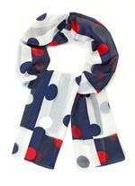 Halsduk med prickm&ouml;nster 