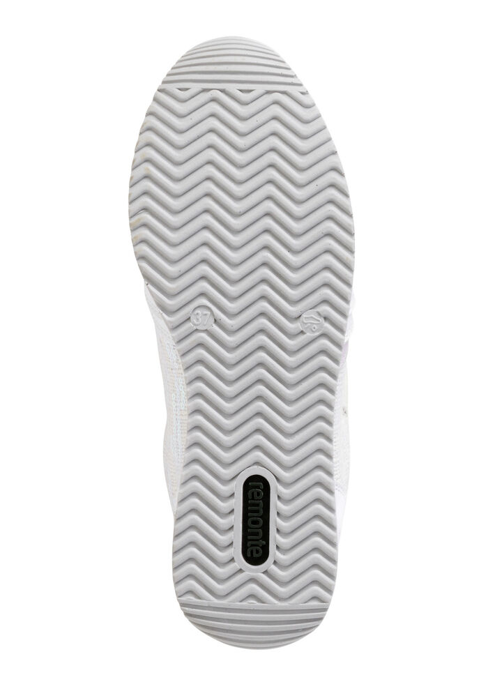 Sneakers i en intressant materialmix VIT SYREN