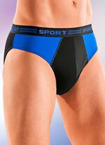 Paket med fem trosor, enf&auml;rgade med inl&auml;gg 