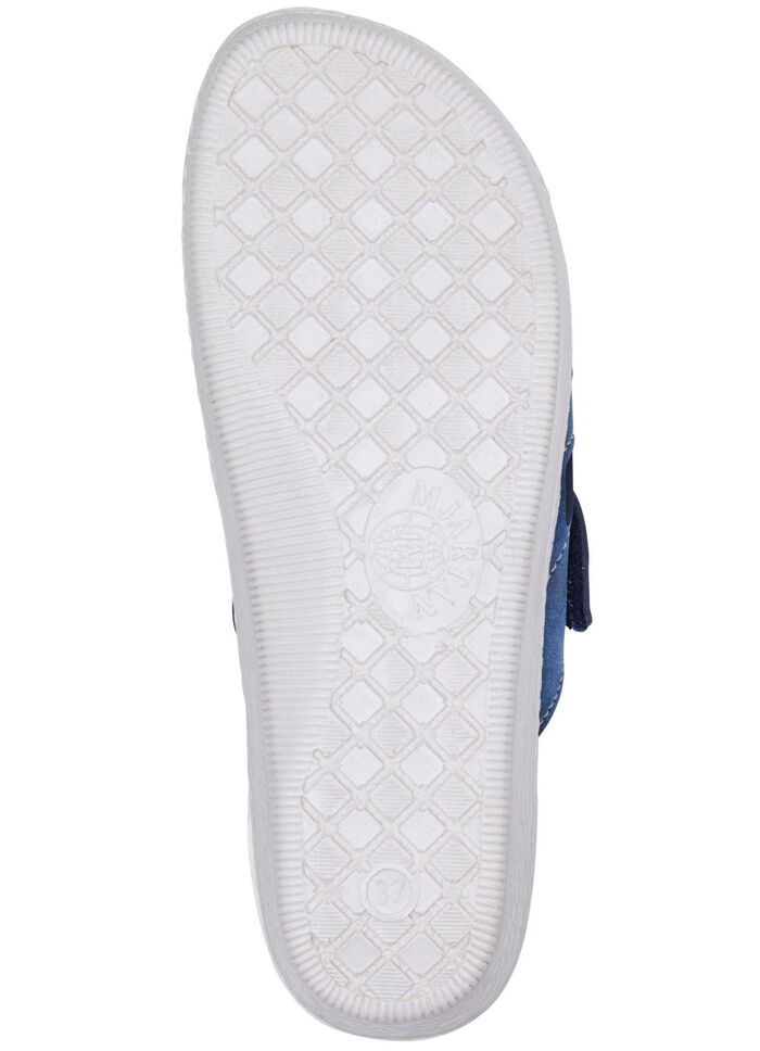 Mulor med elastiska inl&auml;gg i bollomr&aring;det BL&Aring;