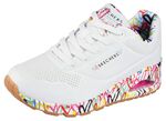 SKECHERS, trendiga damsneakers, med synlig luftkudde VIT