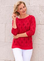 Tröja med diamantdesign 