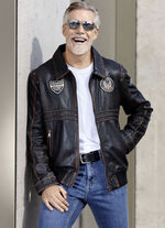 L&auml;derblus med lappar 