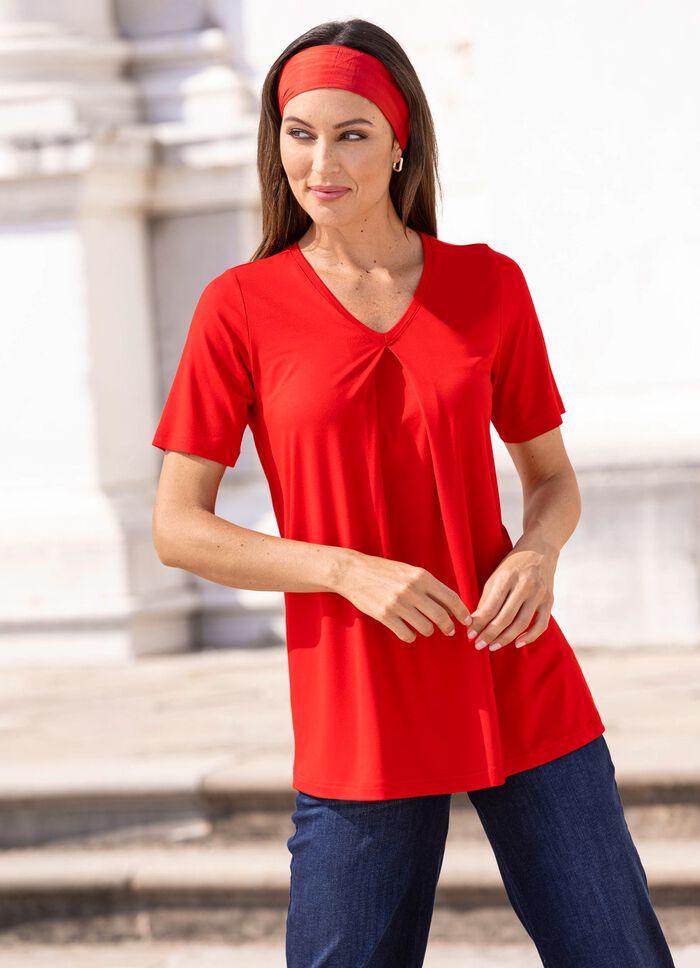 Skjorta med l&aring;dveck i 2 f&auml;rger 