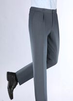 "Klaus Models" byxor med veck i 3 f&auml;rger R&Ouml;KBL&Aring; MELERAD