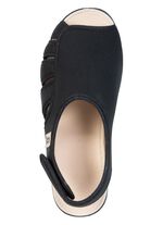 Bekv&auml;ma damsandaler, bredd H, med behaglig vaddering 