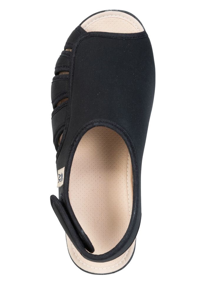 Bekv&auml;ma damsandaler, bredd H, med behaglig vaddering 