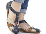 Rieker sandal i chic design MARIN BEIGE COGNAC