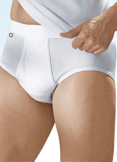 Pfeilring fyrpack finribbade kalsonger, vit, , large