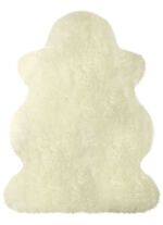 Matta gjord av äkta merino lammskinn NATURVIT