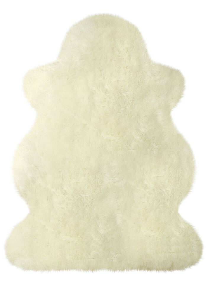 Matta gjord av äkta merino lammskinn NATURVIT