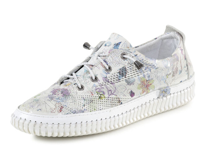 ELENA EDEN sneakers med dekorativ perforering ISGRÅ-FÄRGAD