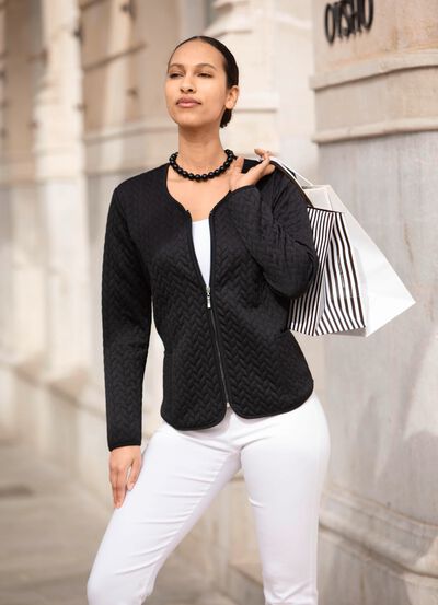 Blusjacka med dragkedja 