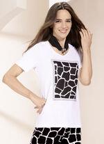 Skjorta med kontrasttryck 