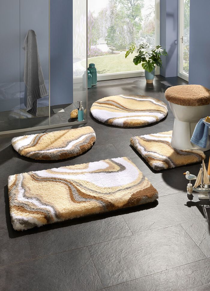 Badrumsset i harmoniska f&auml;rger 