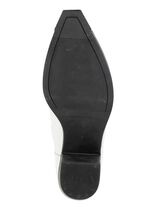 Gemini westernst&ouml;vlar gjorda av nappal&auml;der av kohud VIT