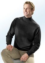 Tr&ouml;ja med tenniskrage i 3 f&auml;rger med ribbstickade kanter 